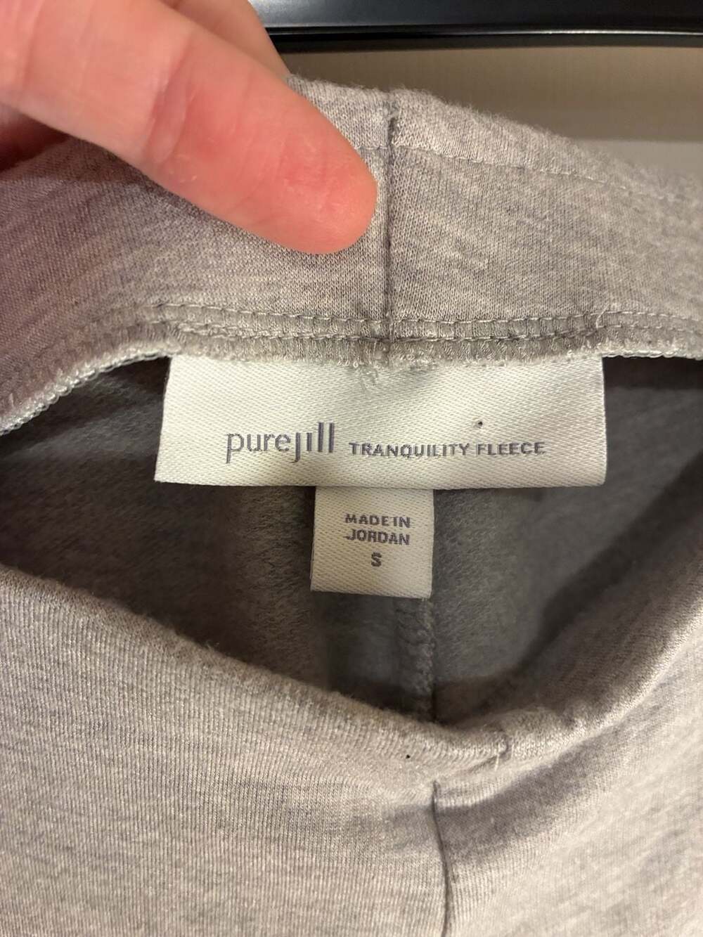 Pure Jill Tranquility Fleece Lounge Pants Size S Gray